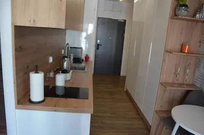 Kuchnia lub aneks kuchenny w obiekcie Jaworska 4 Apartments Wrocław