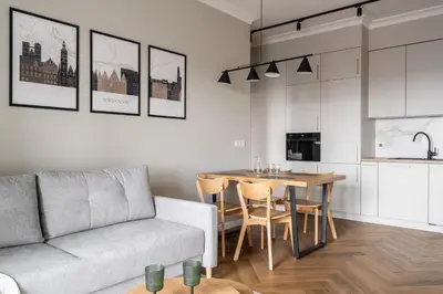 Kuchnia lub aneks kuchenny w obiekcie RentPlanet - Browary Wrocławskie