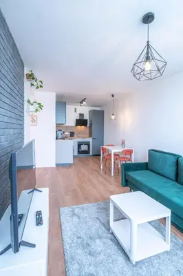 Kuchnia lub aneks kuchenny w obiekcie Verde Apartment SelfCheck-in 24h