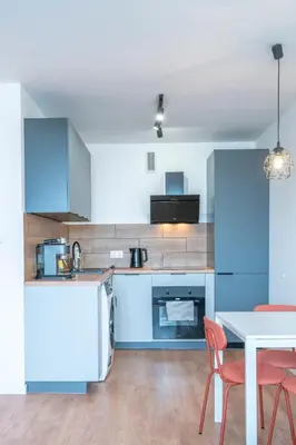 Kuchnia lub aneks kuchenny w obiekcie Verde Apartment SelfCheck-in 24h