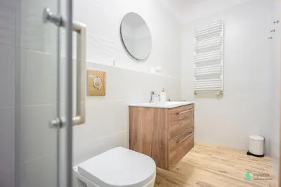 Łazienka w obiekcie Apartament Gambit, Ogrody Pieniawskie, MyWeek