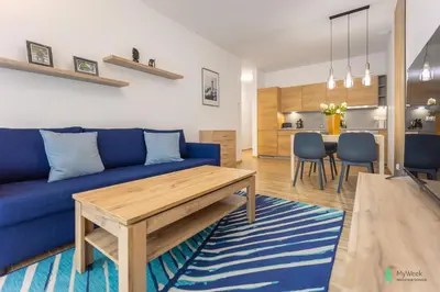 Część wypoczynkowa w obiekcie Apartament Gambit, Ogrody Pieniawskie, MyWeek