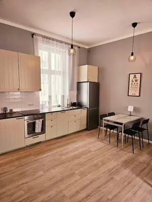 Kuchnia lub aneks kuchenny w obiekcie Justinrent 2