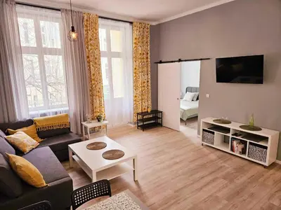 Telewizja i/lub zestaw kina domowego w obiekcie Justinrent 2