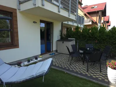 Budynek, w którym mieści się apartament