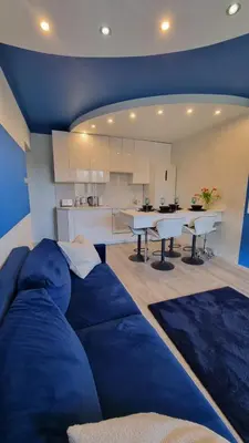Kuchnia lub aneks kuchenny w obiekcie BLUE APARTMENT