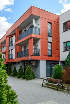 Budynek, w którym mieści się apartament