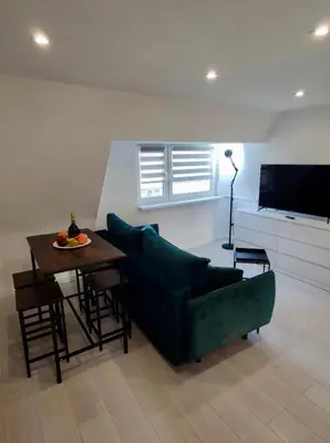 Część wypoczynkowa w obiekcie Apartament Michałowskiego w pobliżu Radiostacji