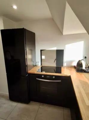 Kuchnia lub aneks kuchenny w obiekcie Apartament Michałowskiego w pobliżu Radiostacji