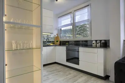 Kuchnia lub aneks kuchenny w obiekcie Apartament Centrum