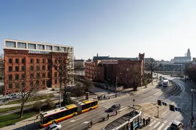 Widok na miasto Wrocław z tego apartamentu