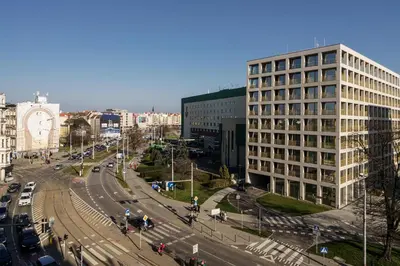 Widok na miasto Wrocław z tego apartamentu