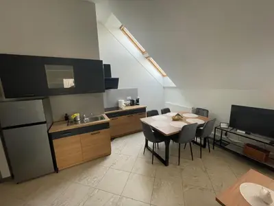 Kuchnia lub aneks kuchenny w obiekcie Apartamenty Świerkowa #2