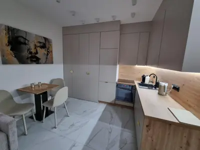 Kuchnia lub aneks kuchenny w obiekcie APARTAMENT JEDLINKA B