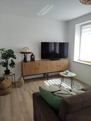 Telewizja i/lub zestaw kina domowego w obiekcie Apartament Leon