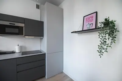 Kuchnia lub aneks kuchenny w obiekcie Apartament blisko Dworca