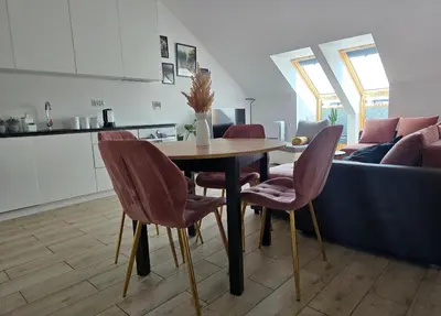 Kuchnia lub aneks kuchenny w obiekcie Apartament Dolina Baryczy Milicz