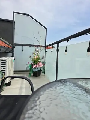 Balkon lub taras w obiekcie Apartament Dolina Baryczy Milicz