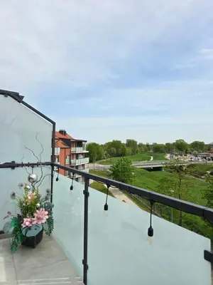 Balkon lub taras w obiekcie Apartament Dolina Baryczy Milicz