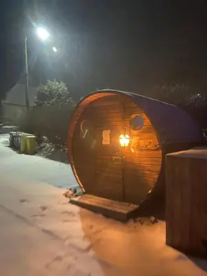 Obiekt Rodzinna Przystań zimą