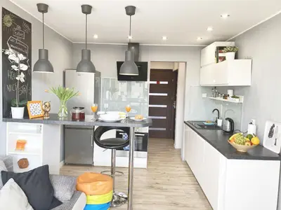 Kuchnia lub aneks kuchenny w obiekcie 3rooms-Balcony-PKP - DeerRest Apart