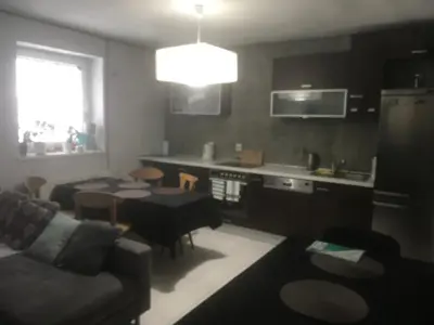 Kuchnia lub aneks kuchenny w obiekcie Przystań! Rzeczka