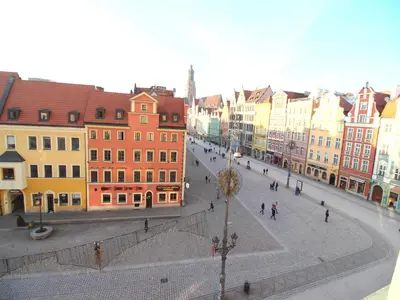 Widok na miasto Wrocław z tego apartamentu