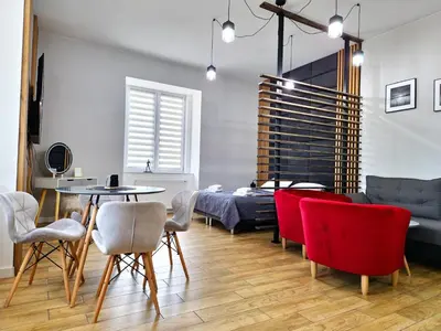 Część wypoczynkowa w obiekcie Wieczorek Apartment