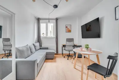 Telewizja i/lub zestaw kina domowego w obiekcie Apartamenty Franciszkańska
