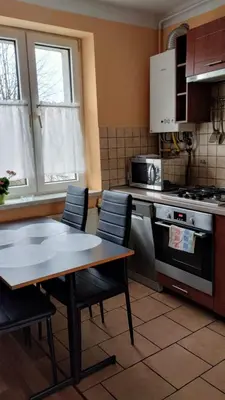 Kuchnia lub aneks kuchenny w obiekcie Apartament Lyszcze 7 Centrum Parking Balkon Blisko rynku Spokojna okolica