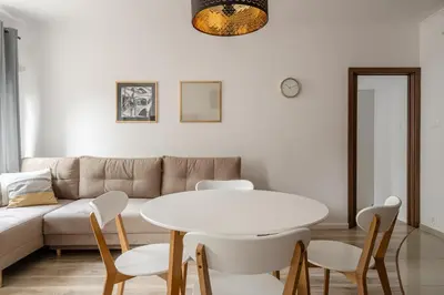 Część wypoczynkowa w obiekcie RentPlanet - Apartamenty Cybulskiego II