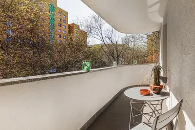 Balkon lub taras w obiekcie Komfort Parking Balkon