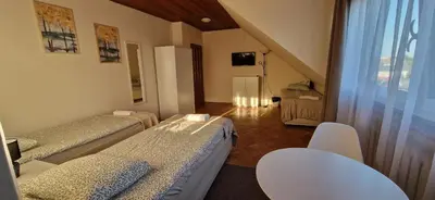Telewizja i/lub zestaw kina domowego w obiekcie Hostel Milicka