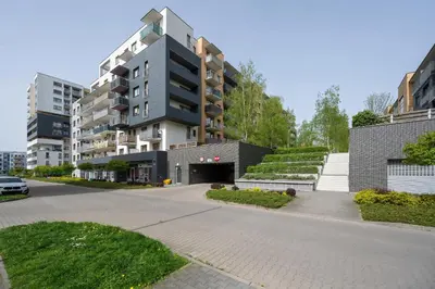 Budynek, w którym mieści się apartament