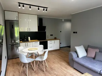 Kuchnia lub aneks kuchenny w obiekcie Apartament Helenka