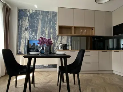 Kuchnia lub aneks kuchenny w obiekcie Apartament dla Dwojga