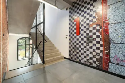 Plan piętra w obiekcie Beautiful White - Beige Apartments in Wrocław by Noclegi Renters