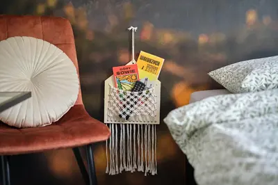 Łóżko lub łóżka w pokoju w obiekcie BLIŻEJ GÓR Jedlina-Zdrój. Apartament na 5