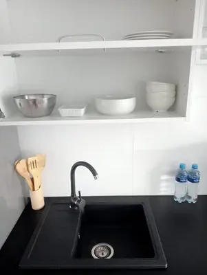 Kuchnia lub aneks kuchenny w obiekcie Apartament Diament 1 - Jezioro Nyskie