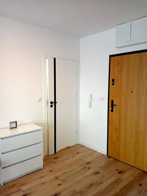 Łóżko lub łóżka w pokoju w obiekcie Apartament Diament 1 - Jezioro Nyskie