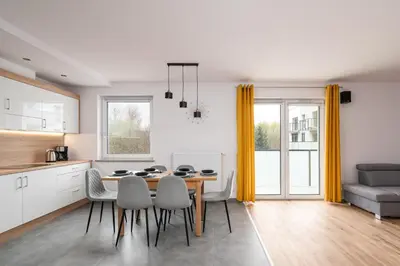 Kuchnia lub aneks kuchenny w obiekcie Apartament GOJA Podzamcze