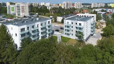 Budynek, w którym mieści się apartament