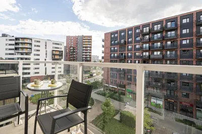 Budynek, w którym mieści się apartament