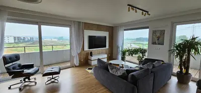 Telewizja i/lub zestaw kina domowego w obiekcie Apartamenty Natura
