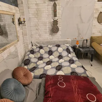 Łóżko lub łóżka w pokoju w obiekcie Apartament Wilhelma II