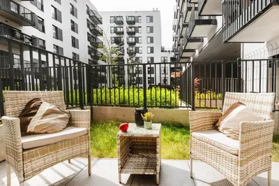 Część wypoczynkowa w obiekcie Stylowe Apartamenty w Centrum