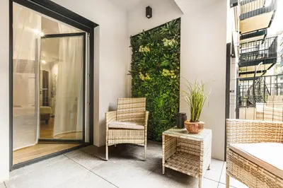 Balkon lub taras w obiekcie Stylowe Apartamenty w Centrum