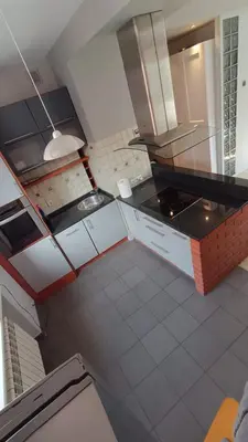 Kuchnia lub aneks kuchenny w obiekcie Apartament Gliwice Centrum plus Parking