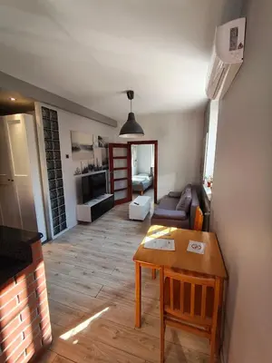 Kuchnia lub aneks kuchenny w obiekcie Apartament Gliwice Centrum plus Parking