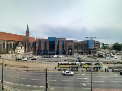 Widok na miasto Wrocław z tego apartamentu